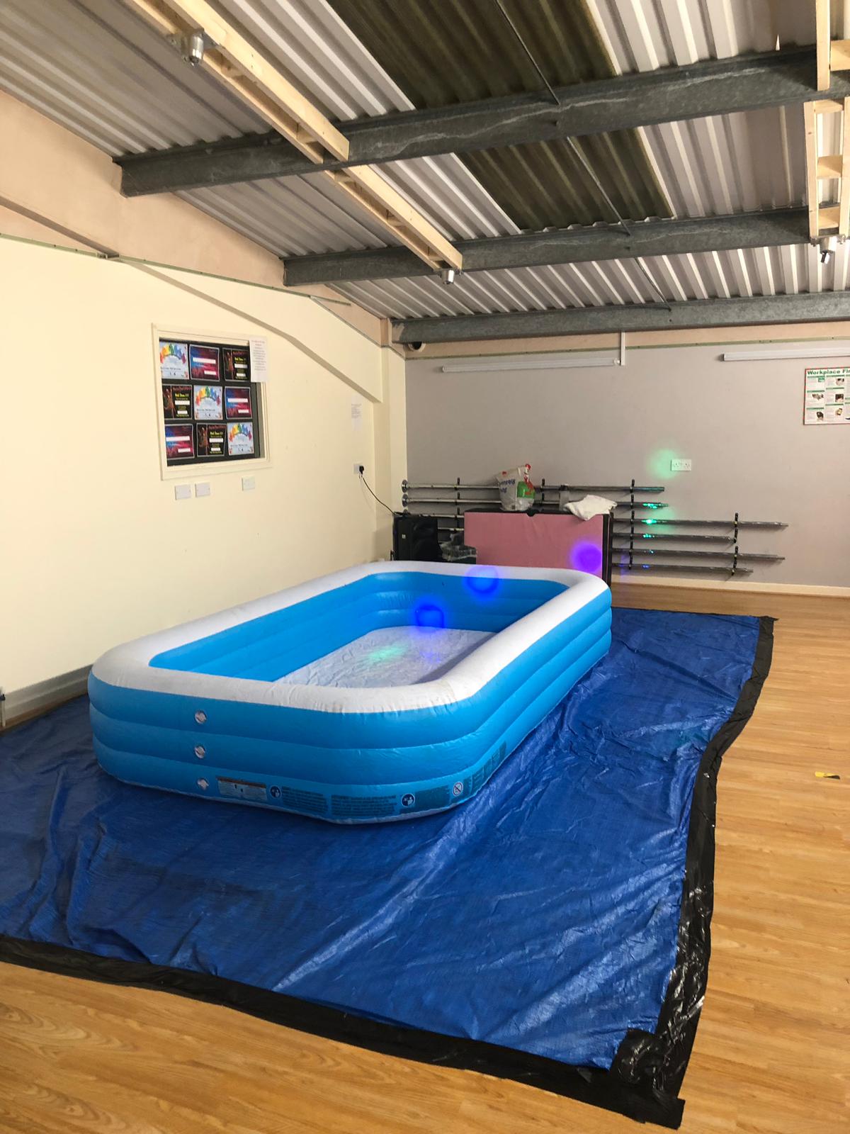 Oil wrestling in Cardiff venue