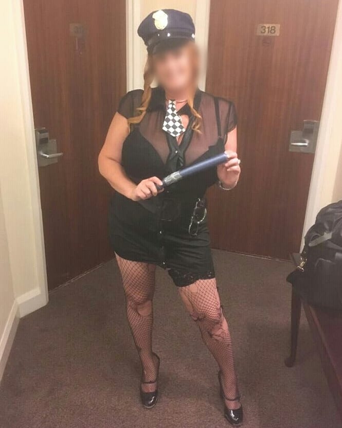 Plus size police female stripper