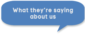Blue graphic with blurred text stating what customers are saying about us, representing customer reviews and testimonials for UK entertainment services.