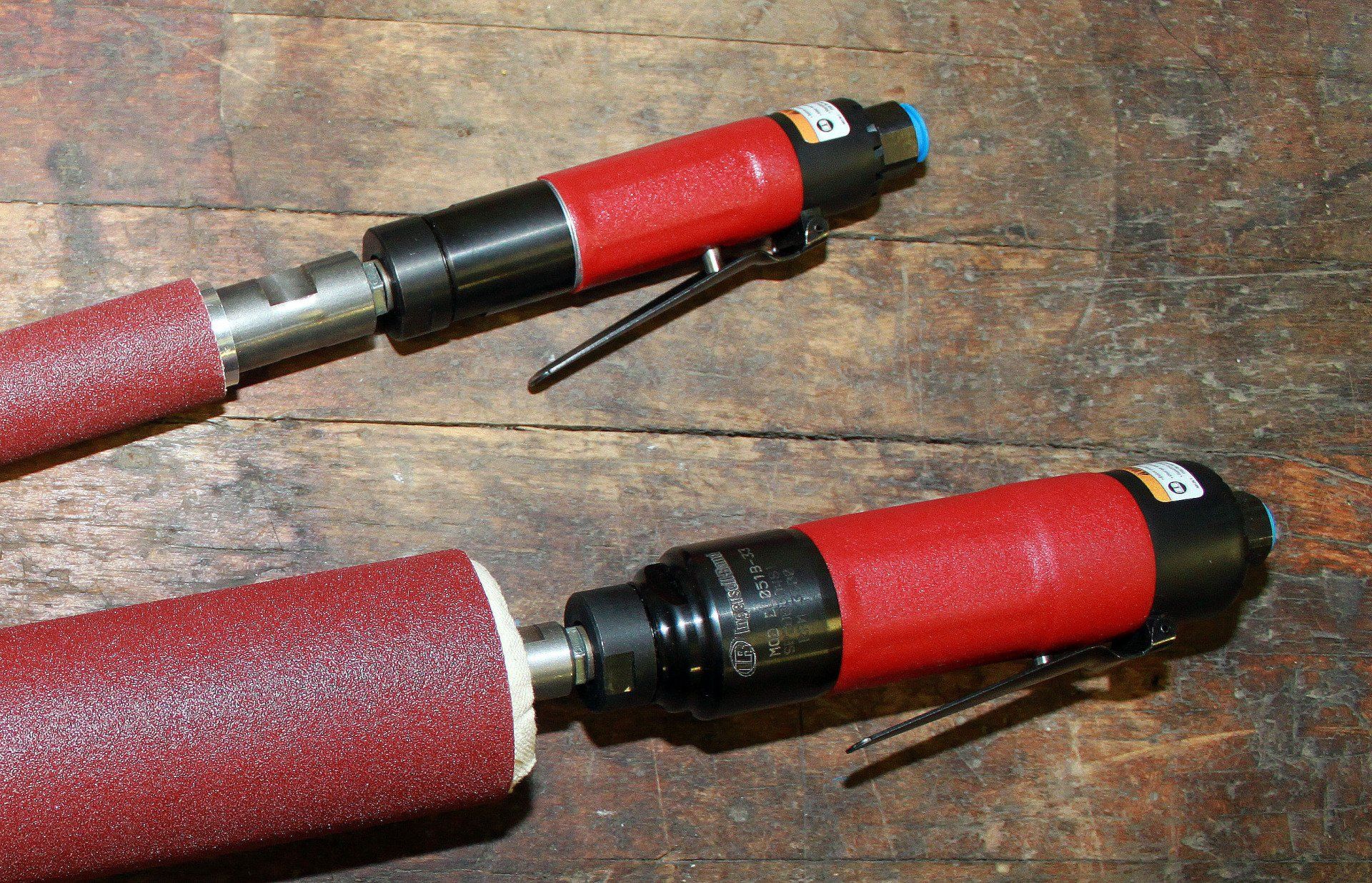 Sand-Rite hand held pump drum sander drive motors.  Designed for daily use in production facilities. 