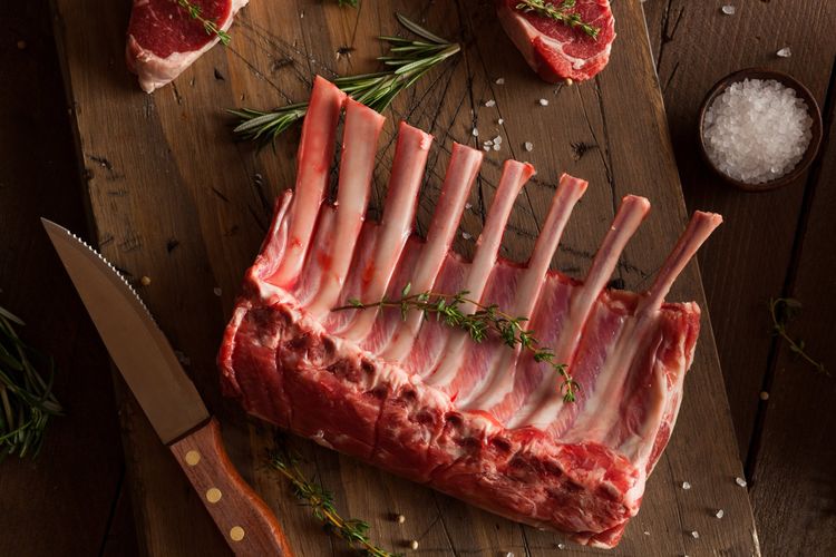 Lamb Racks, Chops, Shanks, Ground