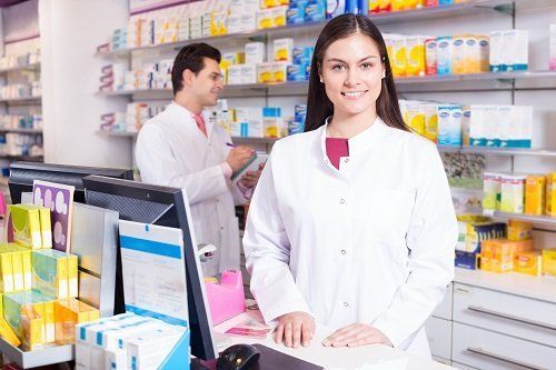 farmacista al banco