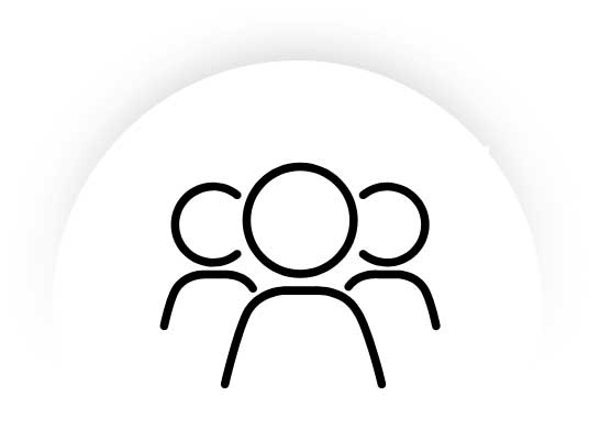 A group of people standing next to each other in a circle.