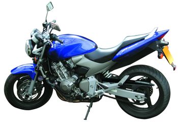 a courier bike, motorcycle delivery
