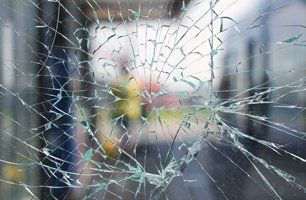 cracked glass