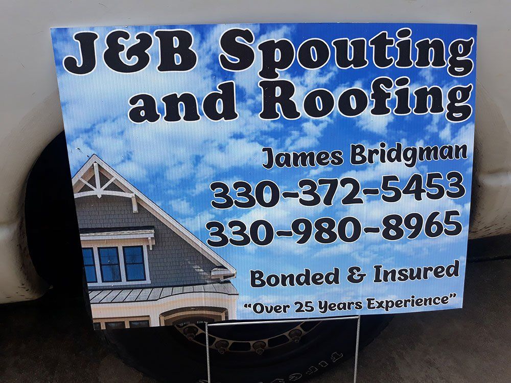 J&B Banner — Warren, OH — J&B Spouting and Roofing LLC J&B Banner — Warren, OH — J&B Spouting and Roofing LLC