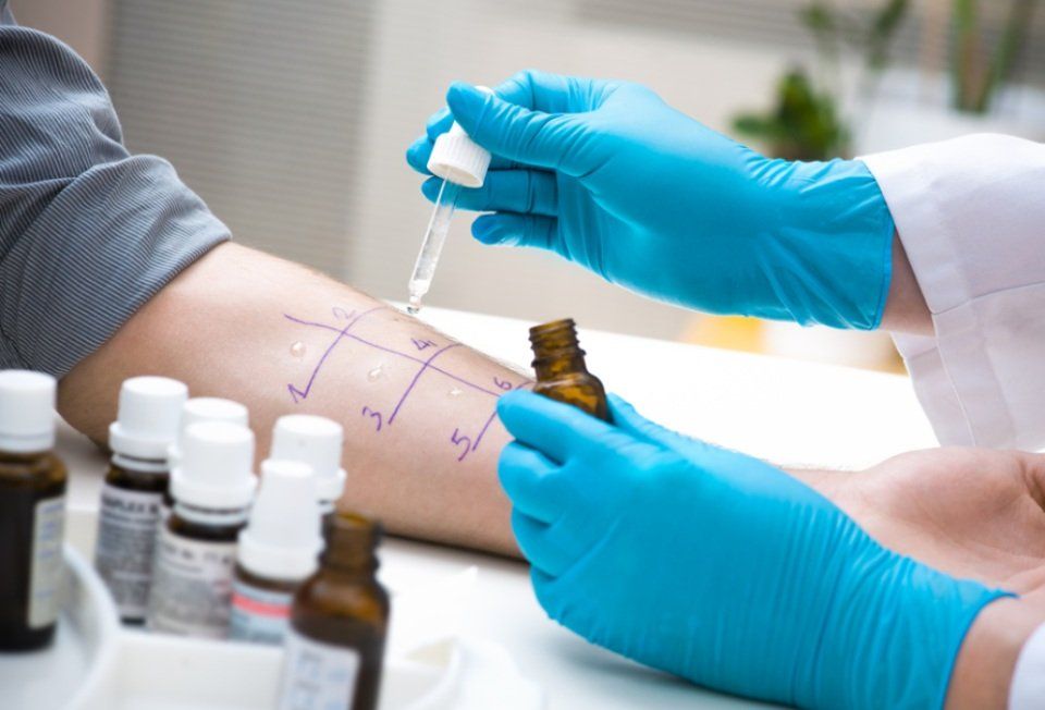 test dermatologico
