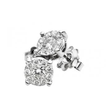 Orecchini con diamante taglio brillante