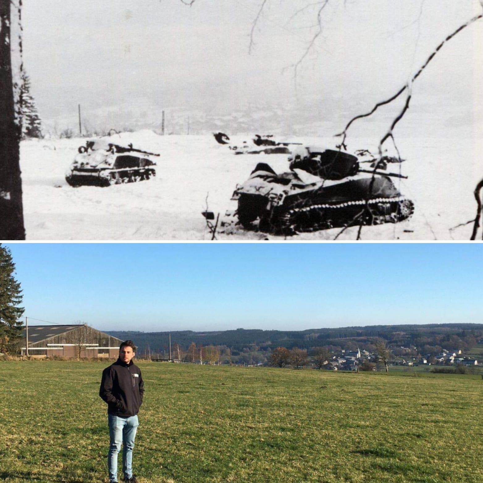 grandmenil manhay then and now 1944 1945