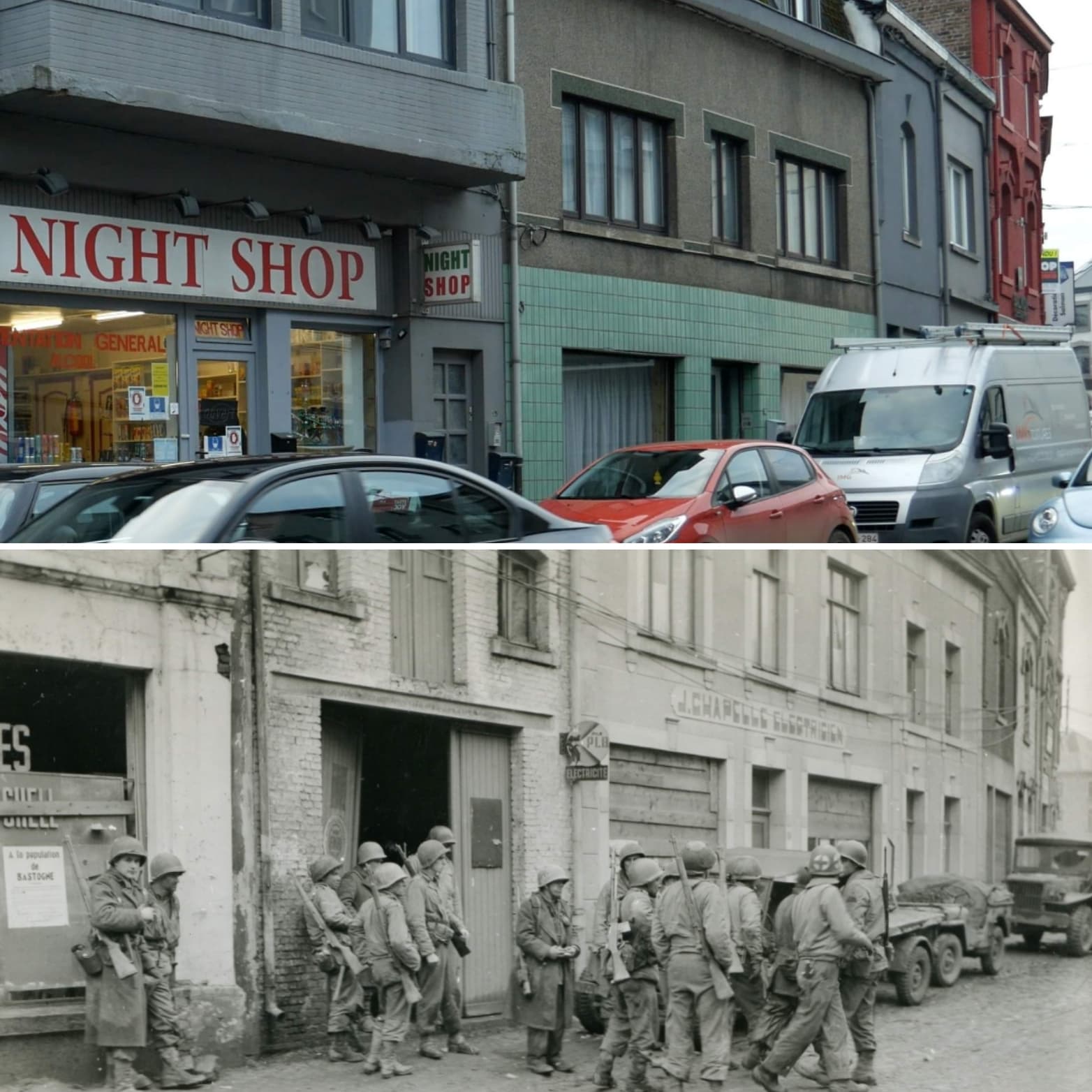Bastogne 1944 1945 then and now
