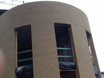 custom brick building design