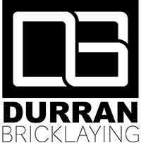 A & R Durran Bricklaying logo blue brick logo