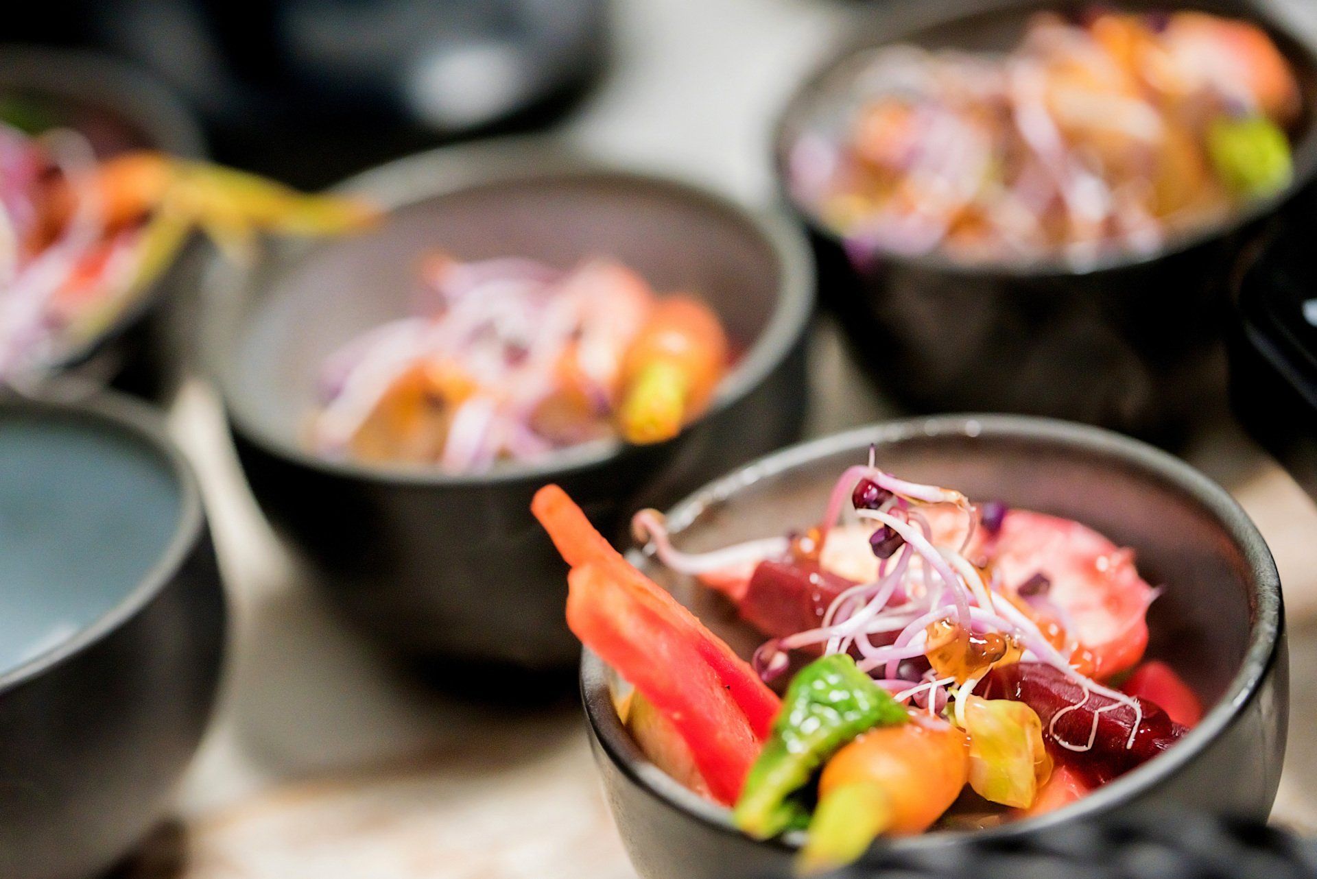BIORGANIC - 100% biologische gastronomische evenementencatering in Vlaams-Brabant, voor De Architect biedt een cateringservice voor conferentiedag, bezorging, zittend diner, vliegend diner, live cooking, walking dinner, walking lunch, cocktail
