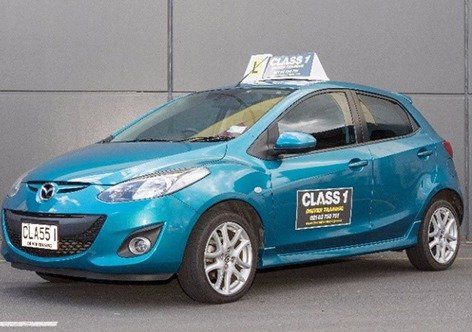 Driving school training car in South Auckland