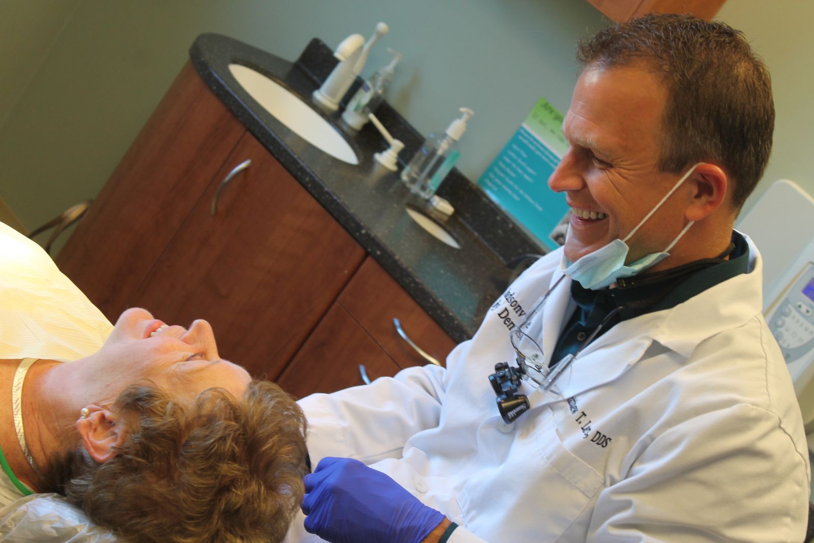 Dentist Talking To Patient — Hudsonville, MI — Hudsonville Family Dentistry Dentist Talking To Patient — Hudsonville, MI — Hudsonville Family Dentistry