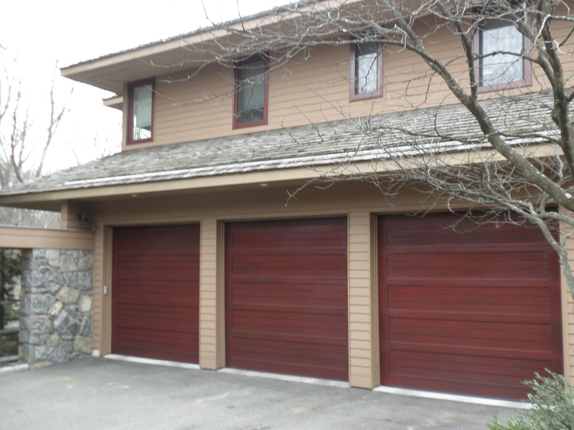 three door garage installed in Old Westbury, NY