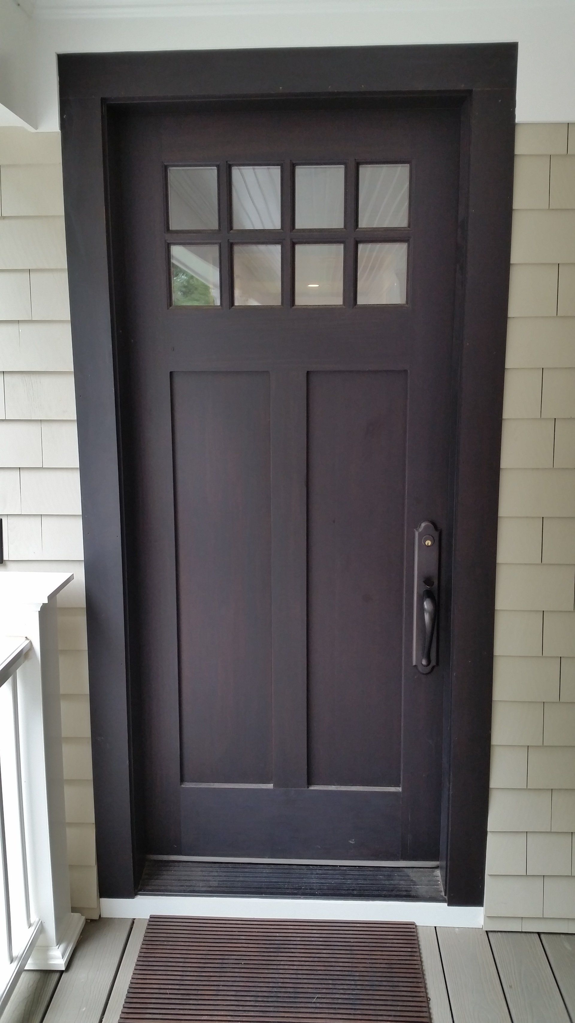 CRAFTSMEN STYLE MAHOGANY ENTRY DOOR