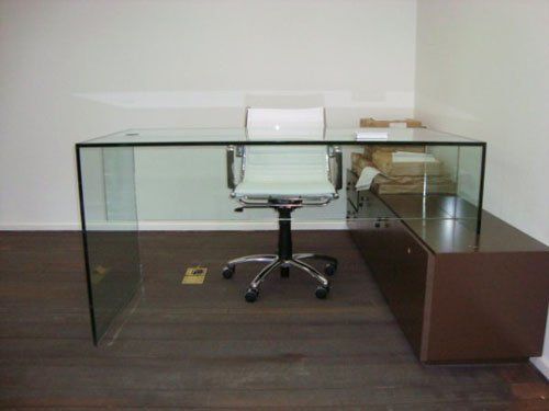 Mesa de Vidro Lione Espelhos