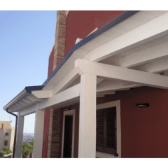 veranda legno bianco