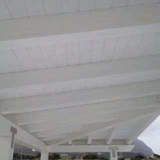 veranda legno bianco