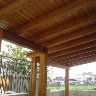 veranda con unica falda