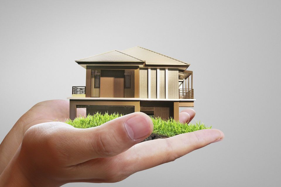house in human hands