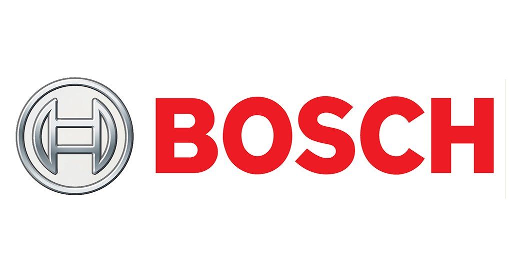 Logo Bosch: cerchio argentato con la scritta