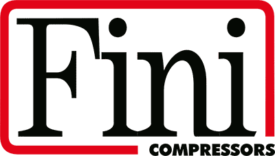 Logo dei compressori Fini: testo nero