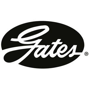 Logo di Gates: scritta bianca