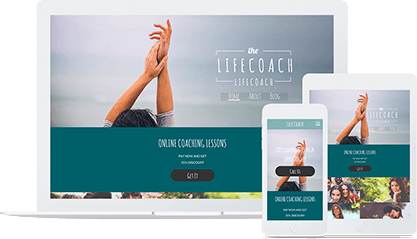 Preview our Life Coach Business Website Template Life Coach Website Template Mobile Responsive