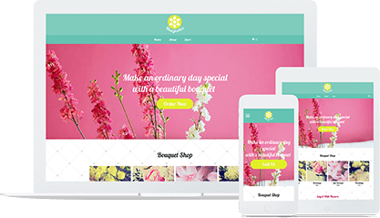Click to preview Flower Shop website template Floral Shop Website Template Mobile Responsive