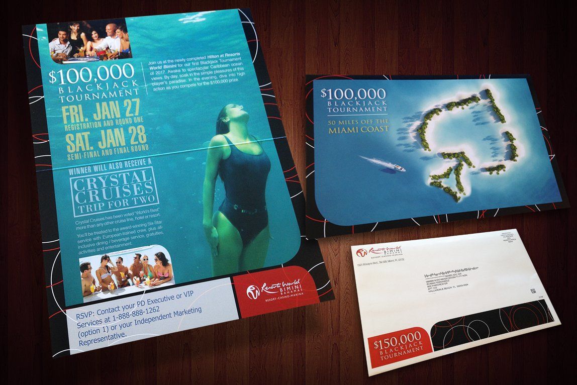 Resorts World Bimini Resort & Casino direct mail invite