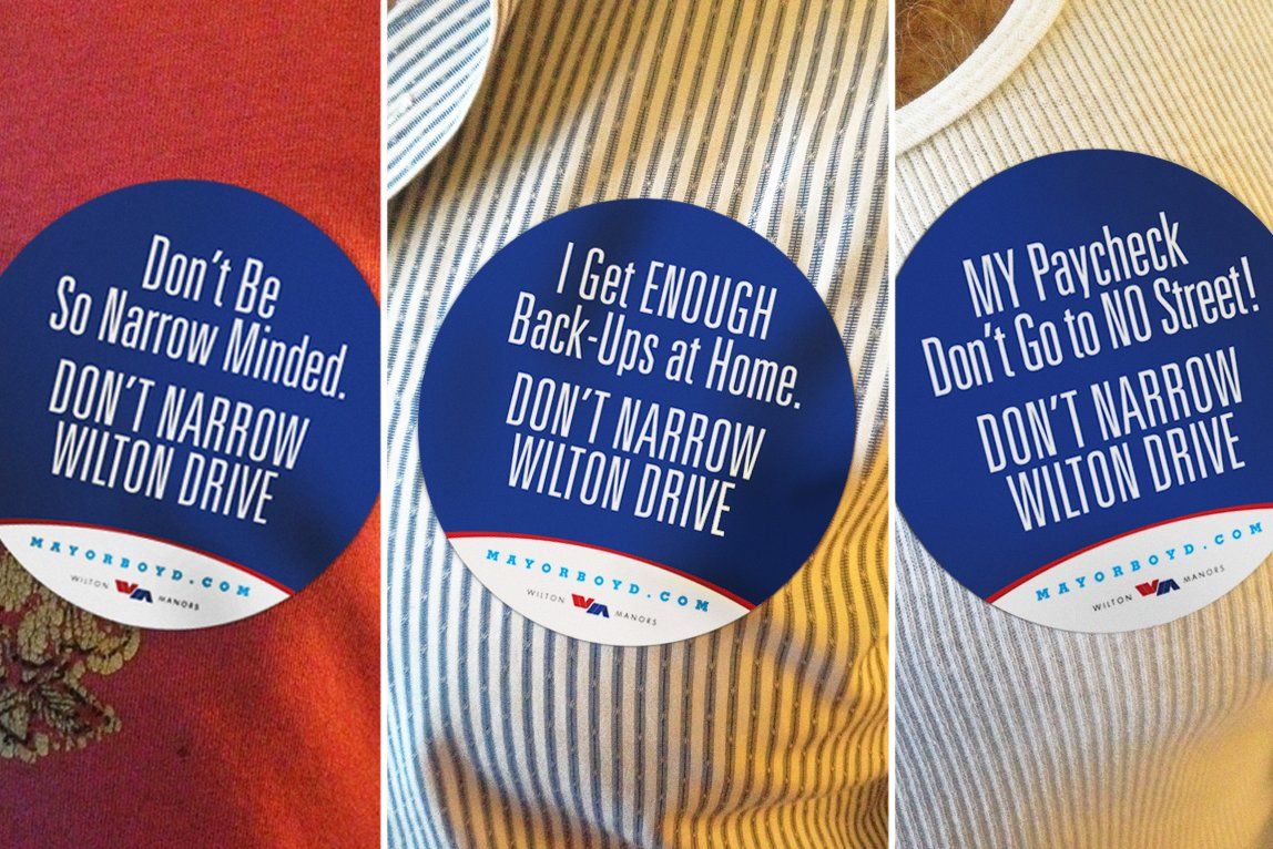 Boyd Corbin for Mayor promotional stickers