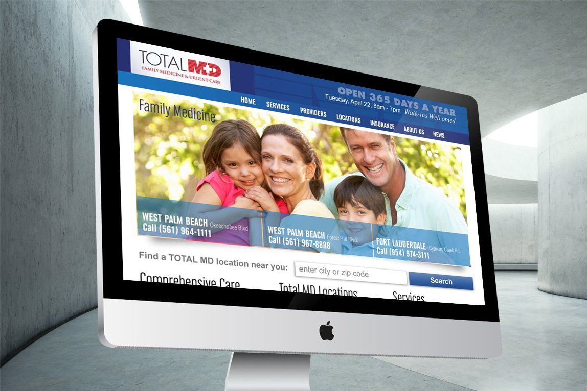 Total MD website development