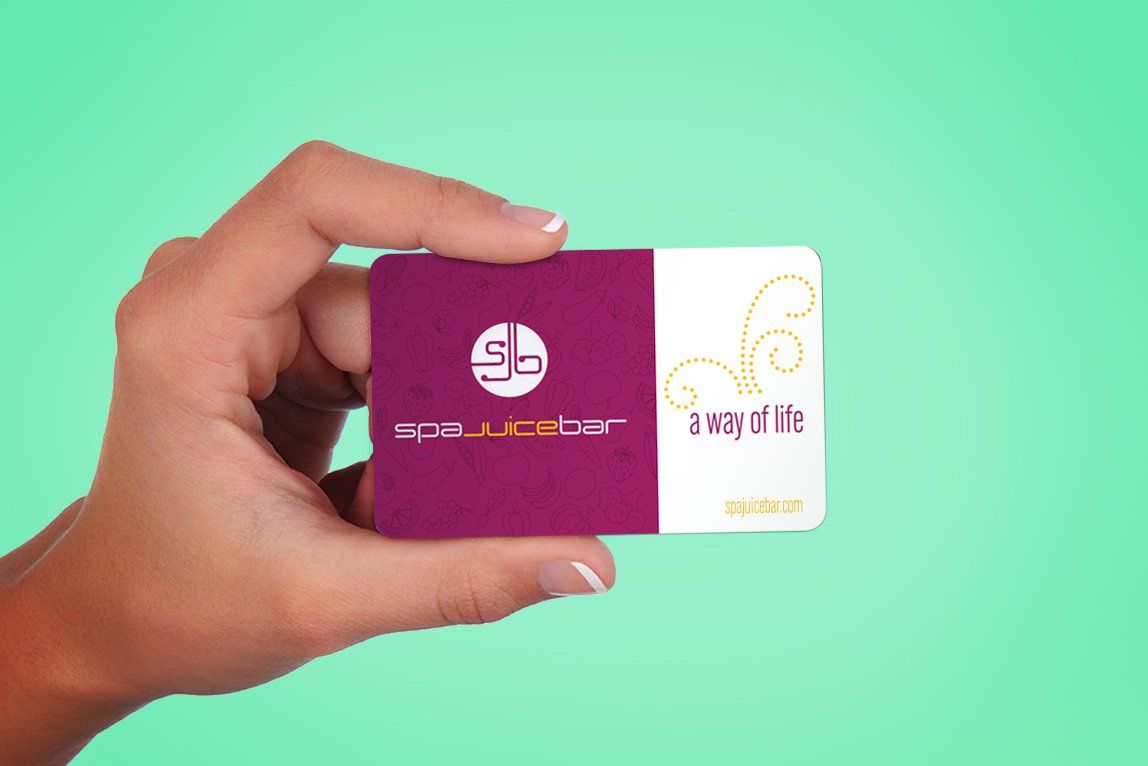 Spa Juice Bar loyalty card