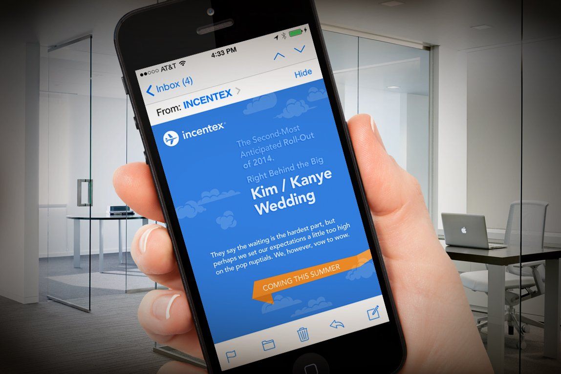 Incentex product launch campaign