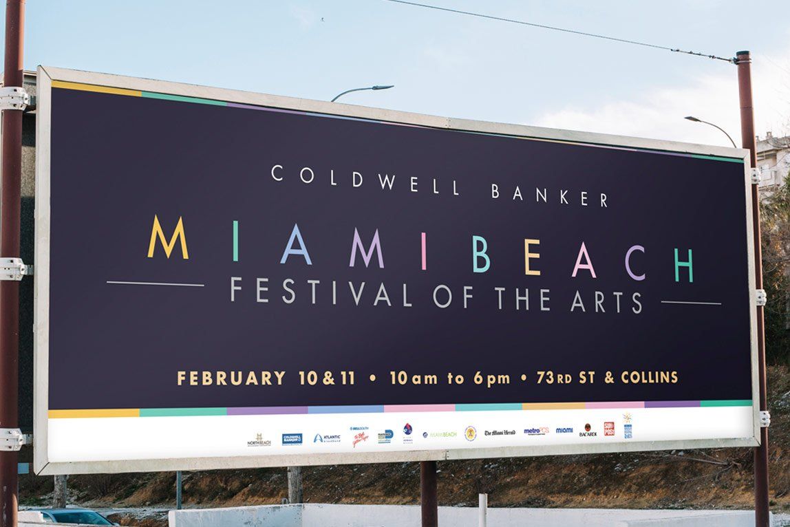 Miami Beach Festival of the Arts OOH billboard 