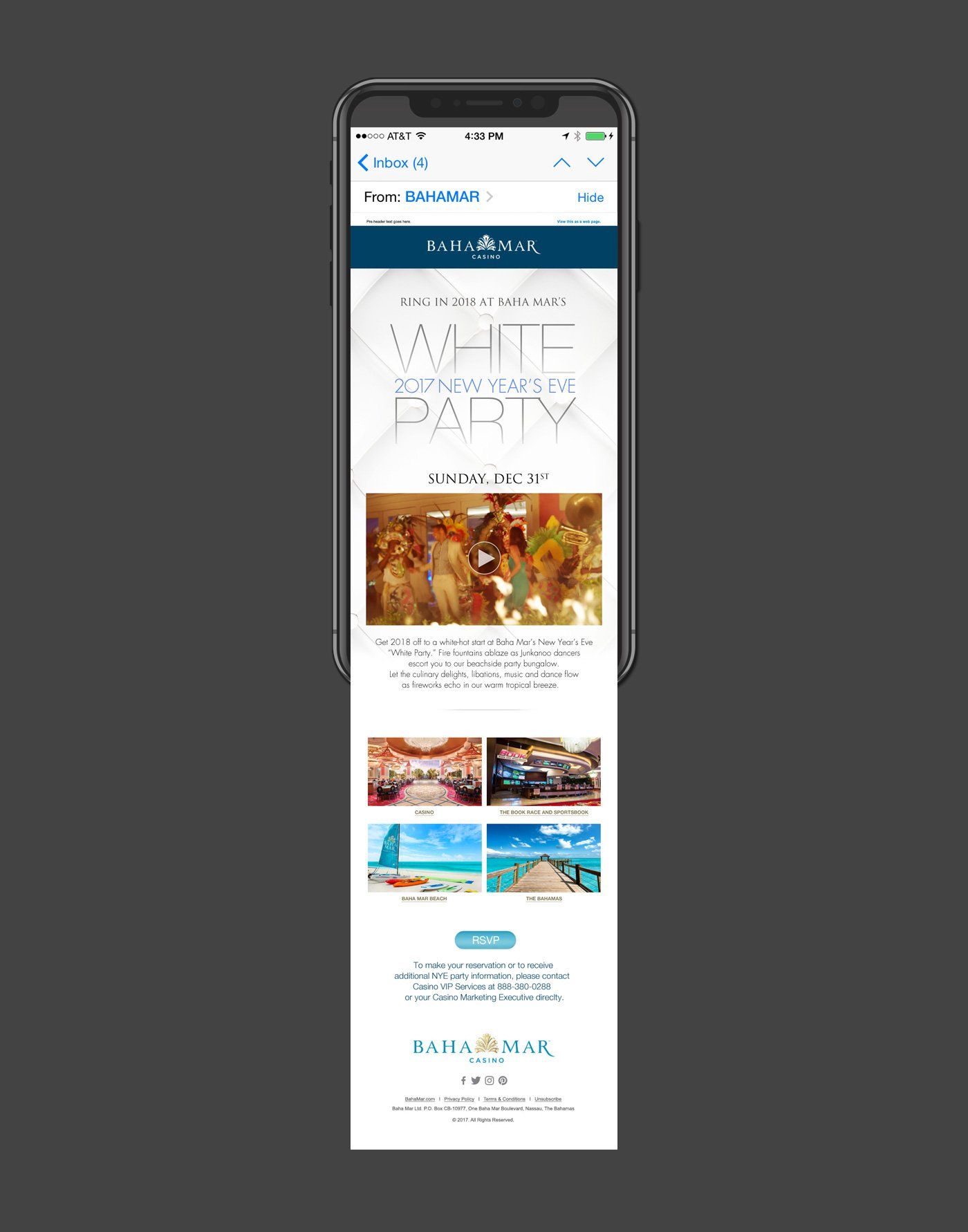 Baha Mar digital event invite 