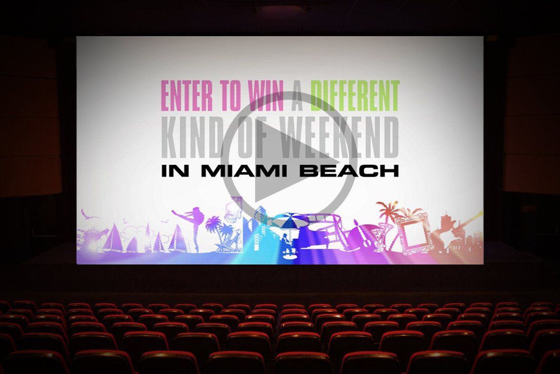 City of Miami Beach movie theater advertising