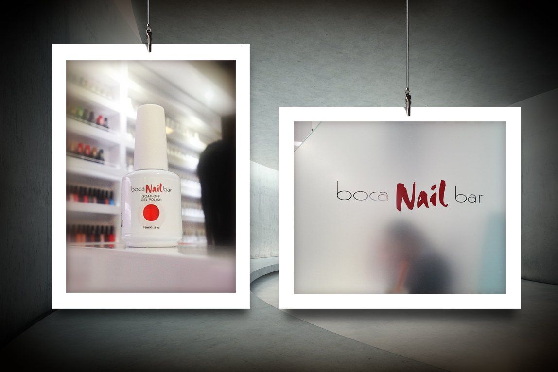 Boca Nail Bar branding