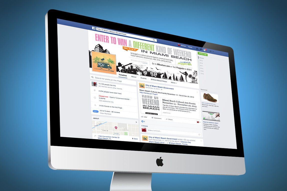 City of Miami Beach social media