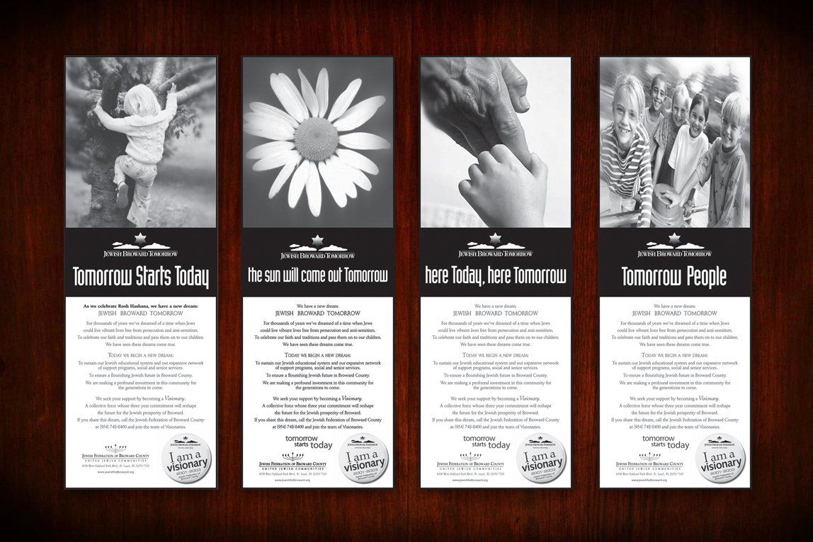 Jewish Federation of Broward County newsprint campaign