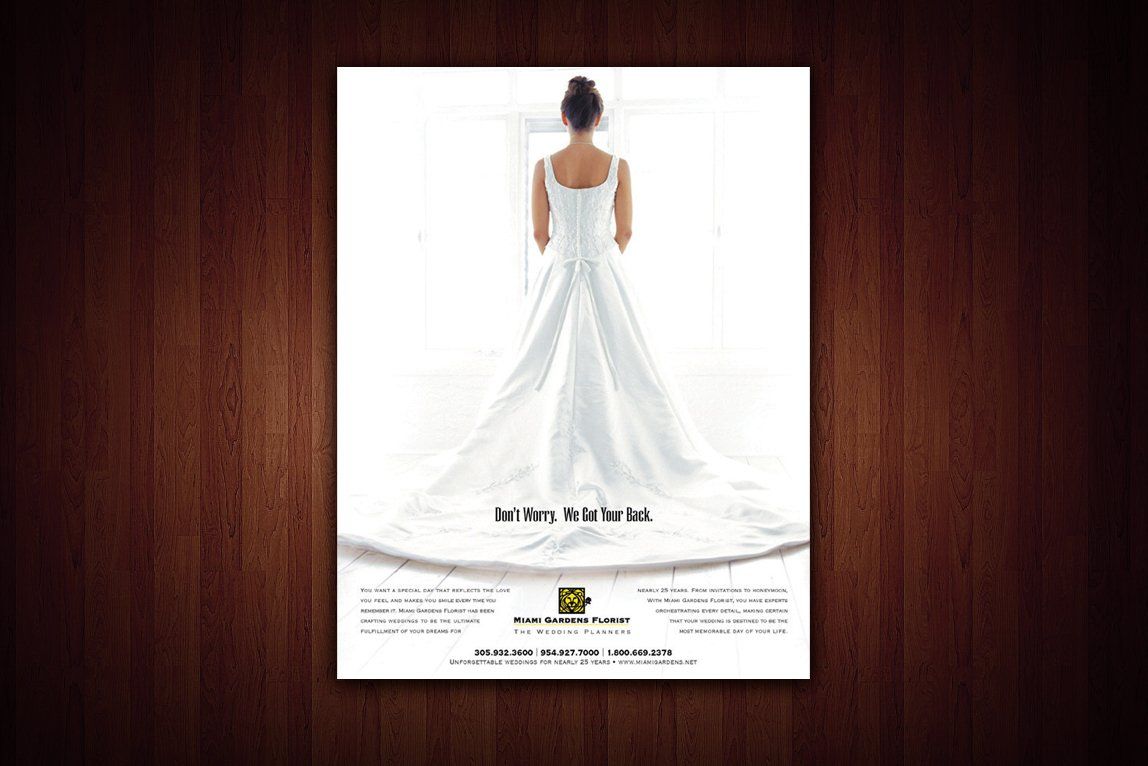 Miami Gardens Florist print ad