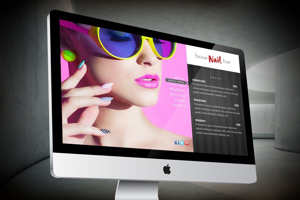 Boca Nail Bar website development