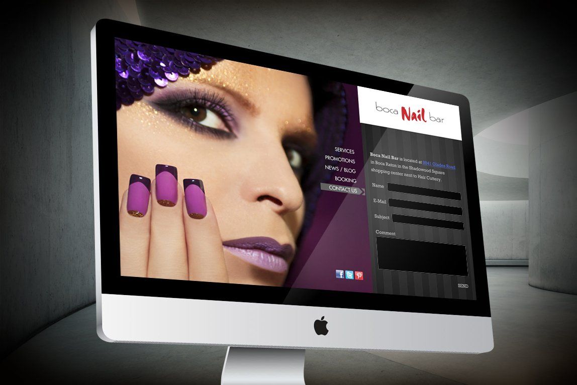 Boca Nail Bar website development