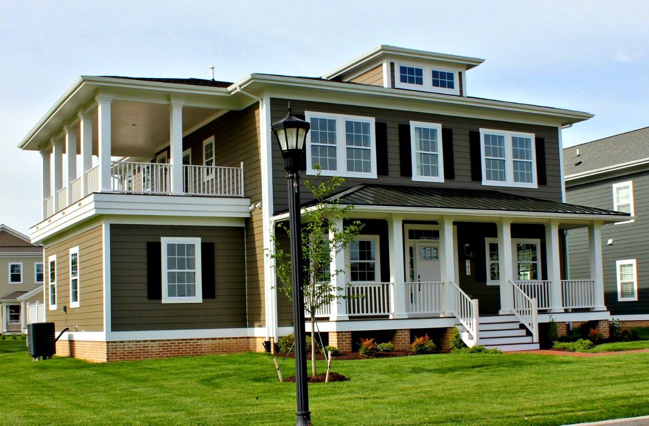Brown two story home exterior | East Port Legacy | Covell Communities | Chester, Maryland 21619