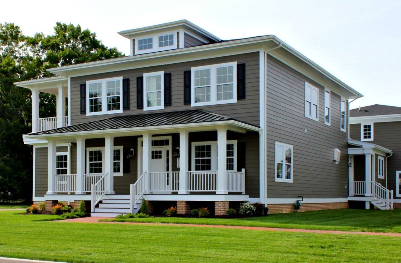 Brown two story home exterior | East Port Legacy | Covell Communities | Chester, Maryland 21619