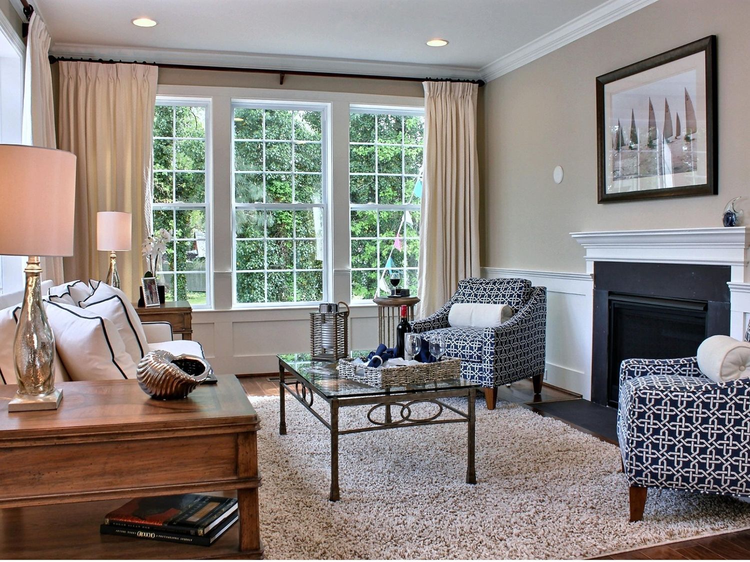 Living Room with Fireplace | Trim | Covell Communities | Chester, Maryland 21619