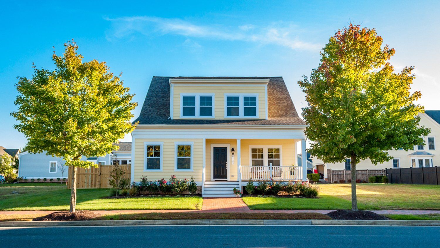 Yellow Two Story Home Exterior | See All Plans | Covell Communities | Chester, Maryland 21619