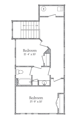 Second floor floorplan | Palm Bay | Covell Communities | Chester, Maryland 21619